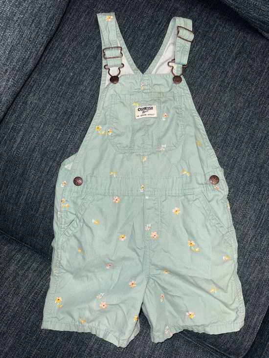 OshKosh B'gosh Other - OshKosh B'gosh Mint Green Floral Shortalls